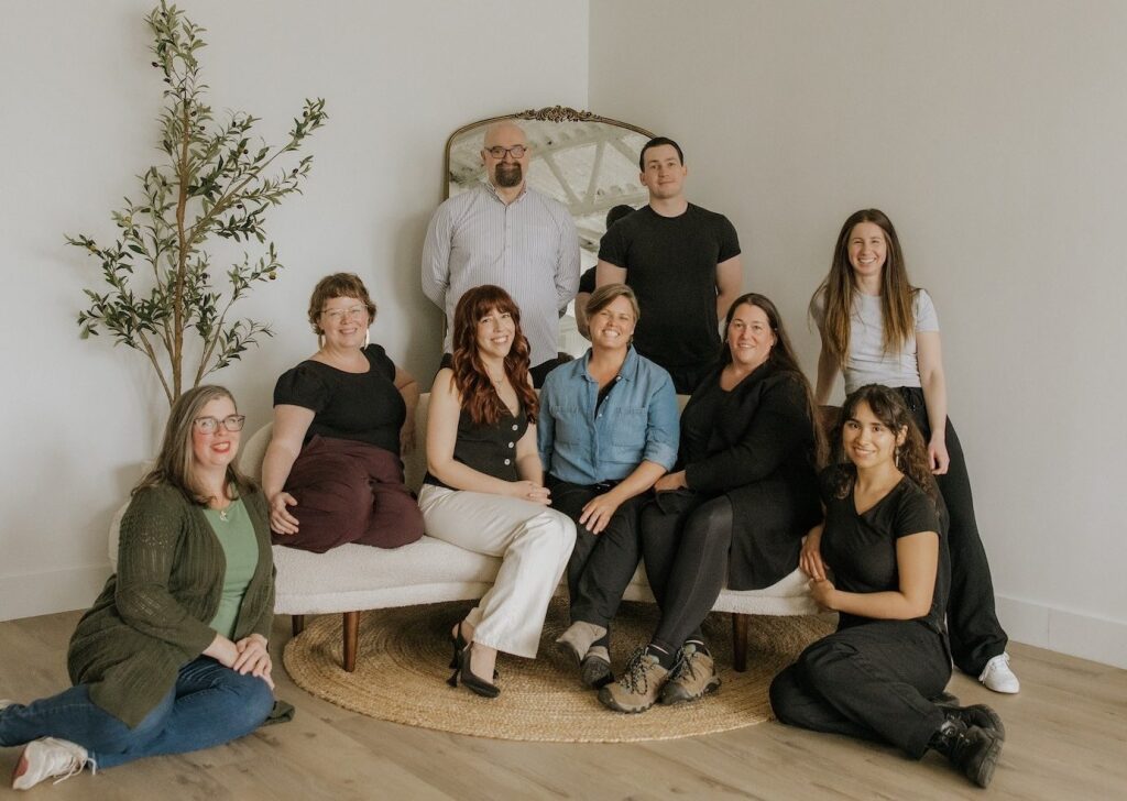 Collaborative healthcare team at Triada Health Ottawa including chiropractors, registered massage therapists, physiotherapist, acupuncturists, and a naturopathic doctor.