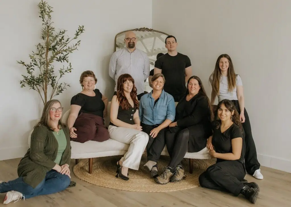 Collaborative healthcare team at Triada Health Ottawa including chiropractors, registered massage therapists, physiotherapist, acupuncturists, and a naturopathic doctor.